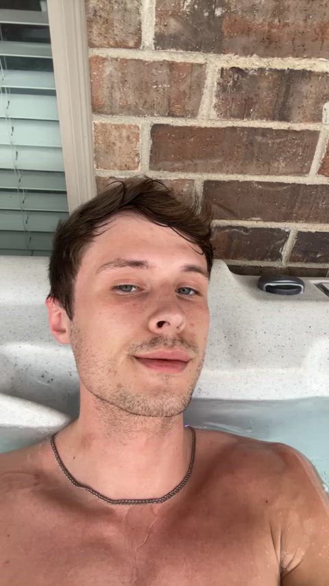 abs gay hot tub onlyfans public tease flexing gif