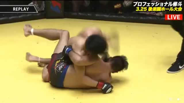 Yutaka Saito just wrecked Drex Zamboanga for 3 rounds and finished it right at the