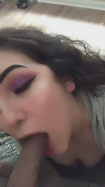 Blowjob Green Eyes Sucking gif