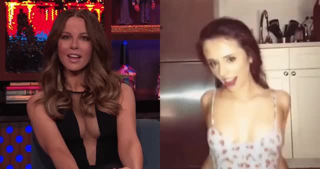Kate Beckinsale &amp; her daughter Lily Mo Sheen being sexy in their own ways