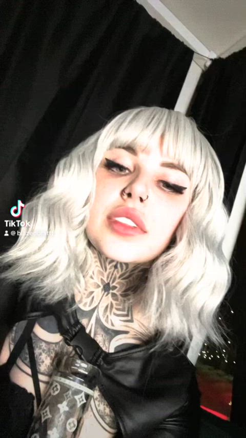 alt alternative babe mistress mistressmercyrage tattoo tattooed tease tiktok r/tiktits