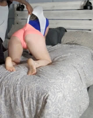 ass humiliation pawg shorts wedgie white girl gif