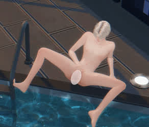3D Masturbating Swimming Pool gif