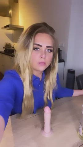 blonde jerk off nsfw gif