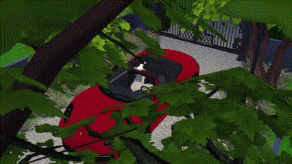 animation car riding gif