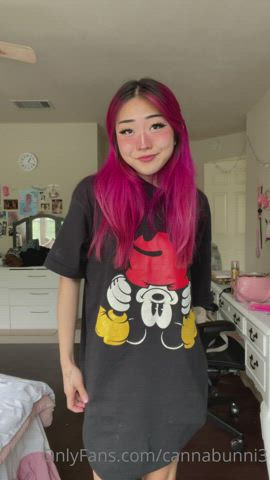 asian petite t-shirt gif