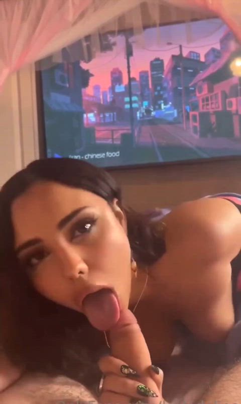 asian babe big dick blowjob cute deepthroat nsfw pov sucking teen blowjobs face-fucking