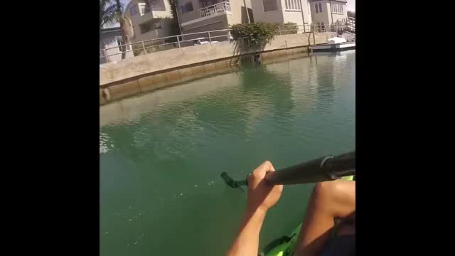 Public POV blowjob in kayak he cums too early
