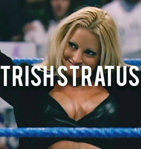 bbc blonde trish stratus wrestling gif