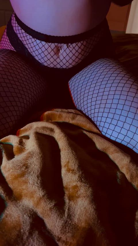 boobs brunette fishnet natural tits onlyfans stockings teen just-boobs gif