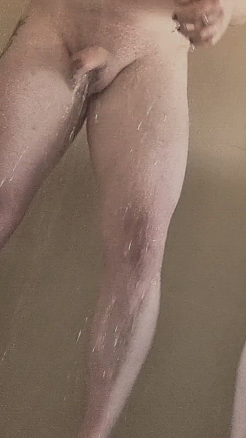 amateur cock gay little dick shower solo thick gif
