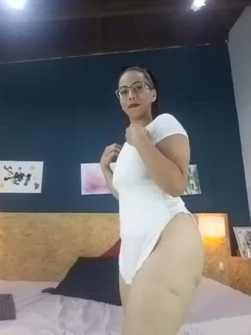 Big Ass Curvy Glasses Long Tongue gif