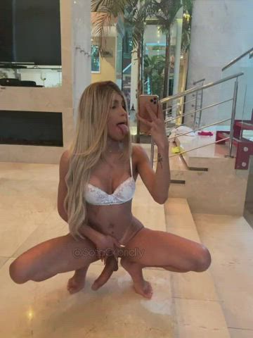 blonde bra erection girl dick masturbating monster cock selfie sofia rose gif