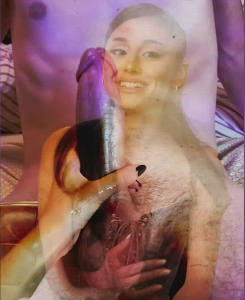 ariana grande cum cumshot gif