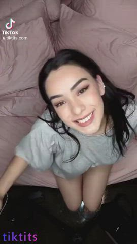 big tits bouncing tits cute seduction teen tiktok gif