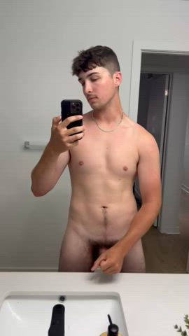 big balls big dick canadian cock cum cumshot gay masturbating onlyfans teen gif