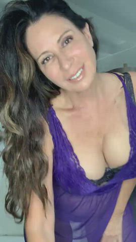 Busty MILF Natural Tits gif