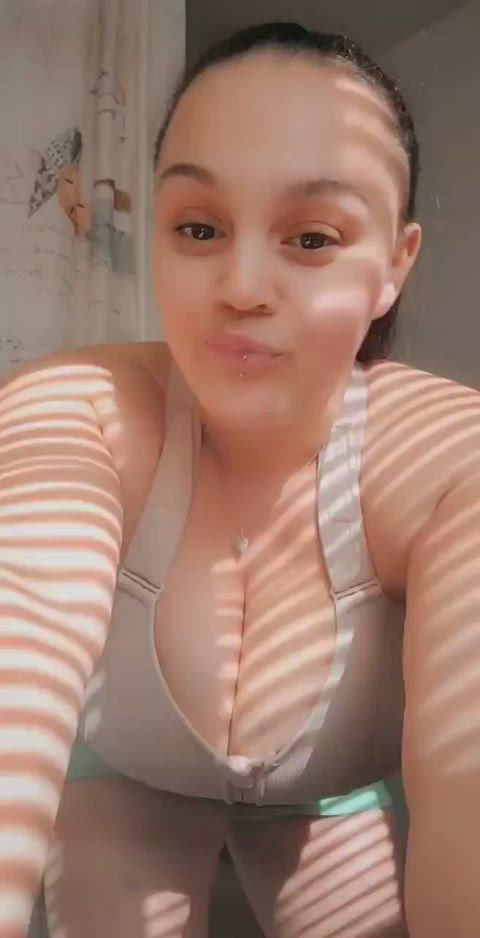 amateur bathroom big tits dancer latina gif