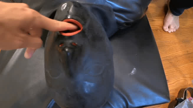bondage femdom fetish latex rubber gif