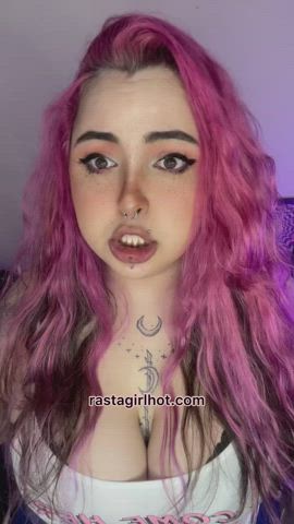 amateur big tits boobs gamer girl teen tiktok tits titty drop titty fuck gif