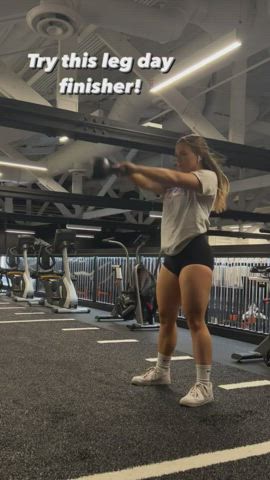 Workout Fitness Muscular Girl Legs gif