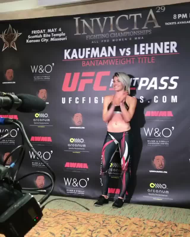 Cheyanne Vlismas weighing in for Invicta 29