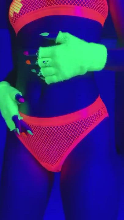 Club Fishnet Model Teasing gif