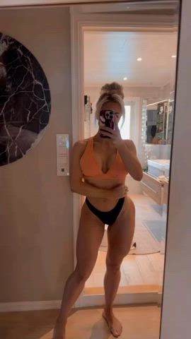 blonde fit milf non-nude norwegian gif