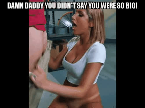 blowjob caption cum in mouth daddy daughter gif