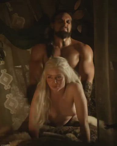 Jason Momoa &amp; Emilia Clarke from Game of thrones