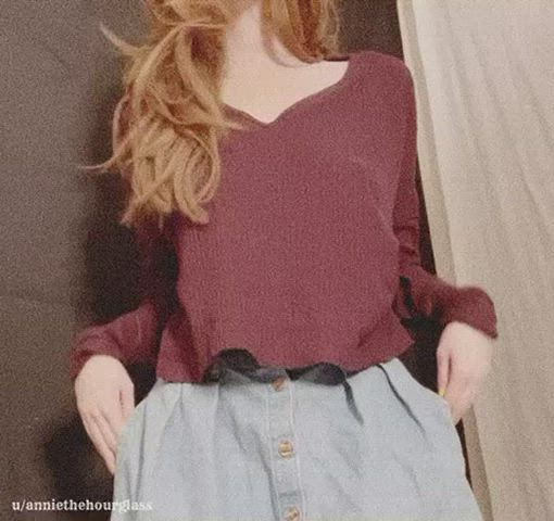 pale skirt tits boobs forty-five-fifty-five ghost-nipples gif
