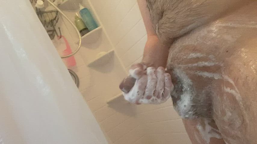 bwc cock cub shower soapy solo gif
