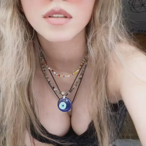 Alt Big Tits Cleavage Tease Thong gif