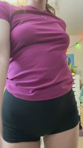 Fitness Shorts Tits gif