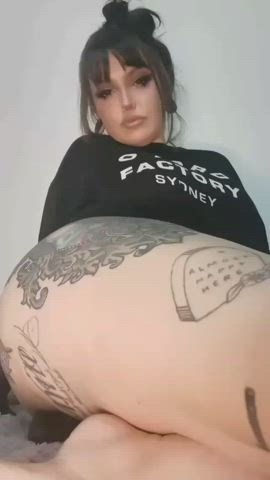 anal anal play dildo goth huge dildo tattoo thick gif