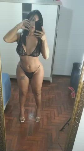 Big Tits Brazilian Brunette Fake Tits Latina Lingerie Trans gif
