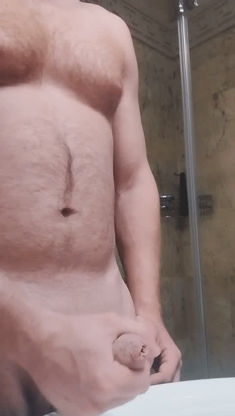 big dick cock cum cumshot jerk off male masturbation thick cock uncut veiny gif