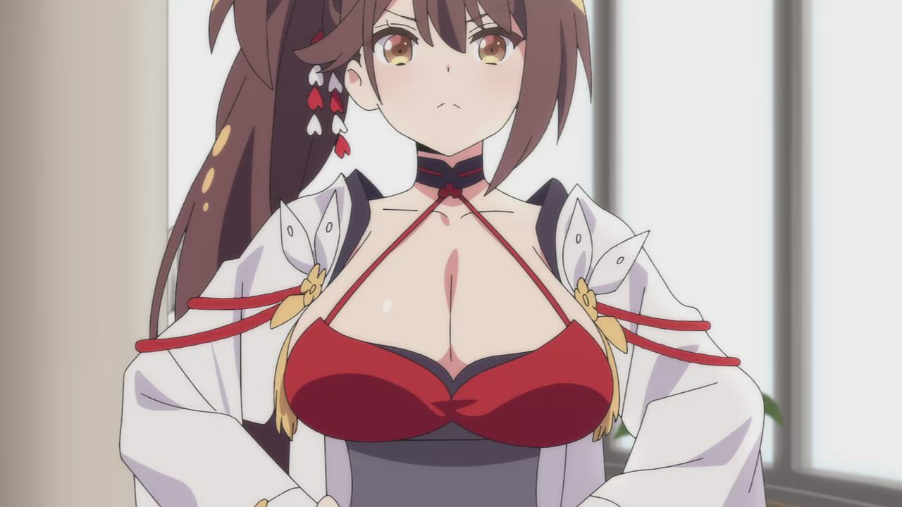 Animation Anime Big Tits Cleavage Ecchi gif