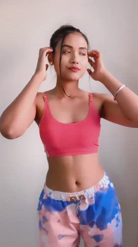 Asian Belly Button Cute Desi gif