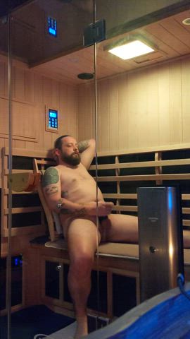 cock cock ring male masturbation sauna gif