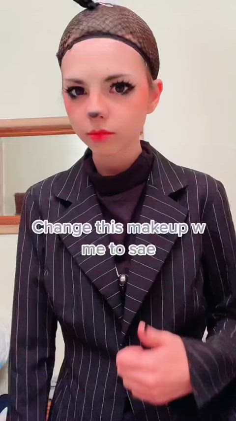 cosplay makeup teen gif