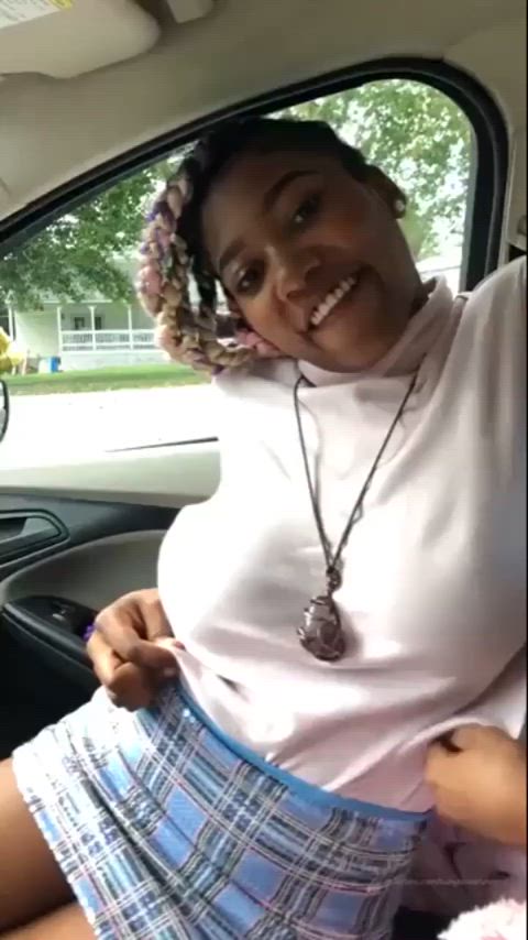 blowjob car ebony smile gif