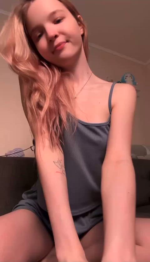 amateur blonde booty cute natural tits tease teen tiktok tits r/tiktits just-boobs