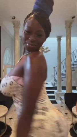 ass big ass deepthroat ebony teasing twerking gif