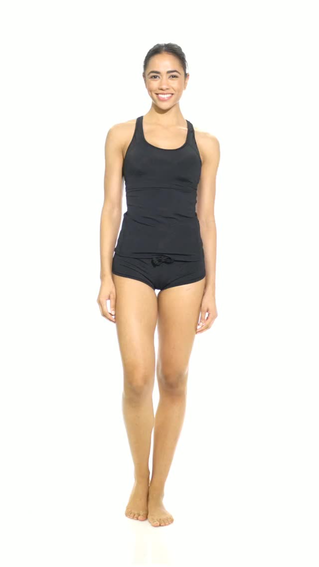 Sporti Active Ribbed Racerback Solid Tankini Top