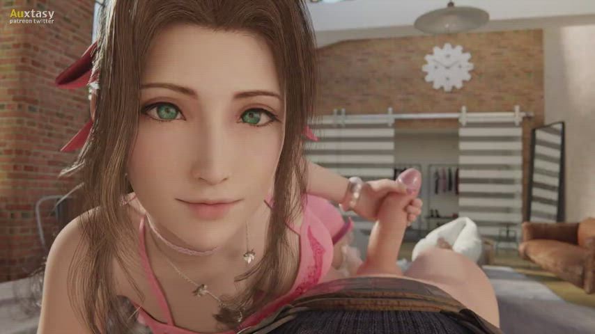 Aerith giving a handjob POV (Auxtasy) [Final Fantasy 7]