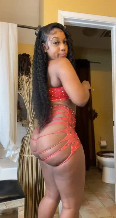 Bending Over Booty Ebony gif