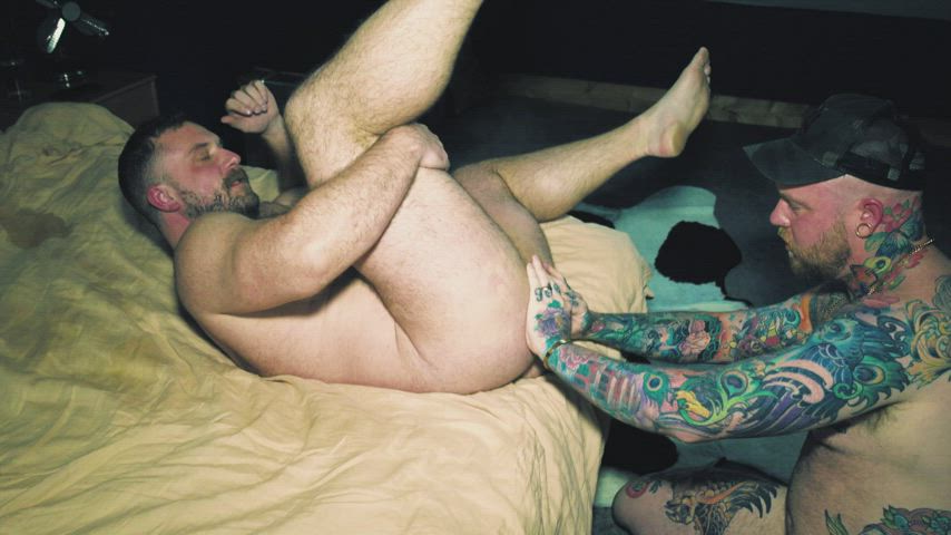 anal australian bear big dick gay onlyfans rimming tattoo uncut gif