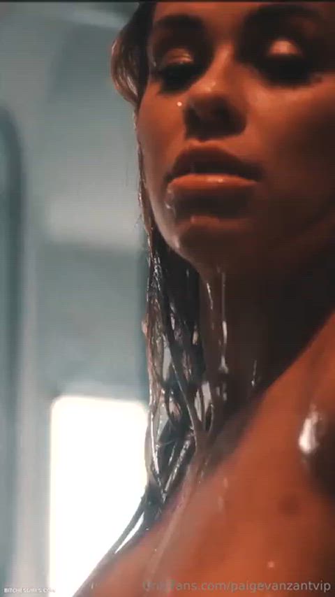 athlete big ass big tits blonde celebrity naked onlyfans paige vanzant shower wet