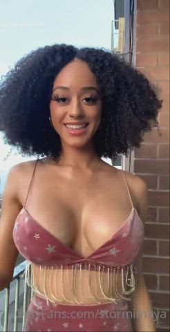 big tits ebony nipples gif